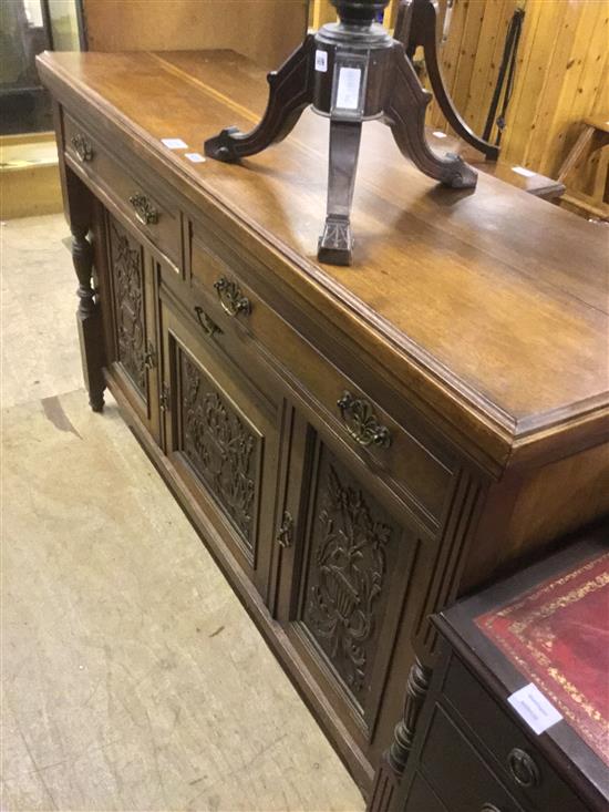 Edwardian walnut sideboard